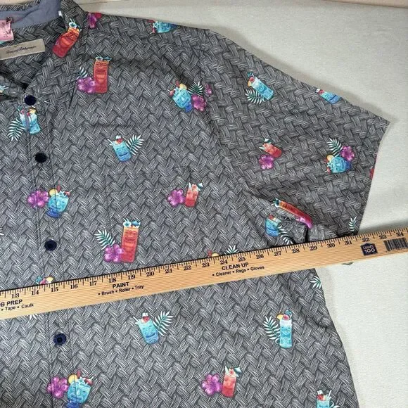 Tommy Bahama Islandzone Coconut Point Tiki Cocktails Camp Shirt Sz 3XL Vacation - Picture 13 of 14